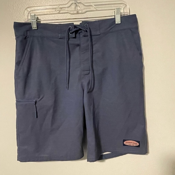 Vineyard Vines Performance‎ swimsuit size 30 blue striped EUC - Picture 1 of 5